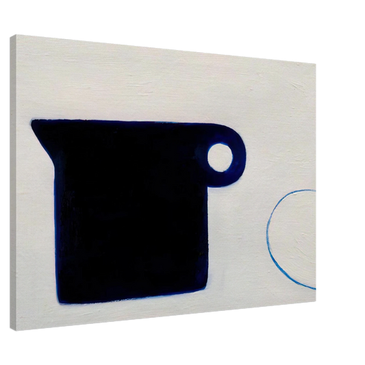 William Scott - Poem for a Jug No.4 - 1980 Canvas - 20x30 cm / 8x12 inches-canvas