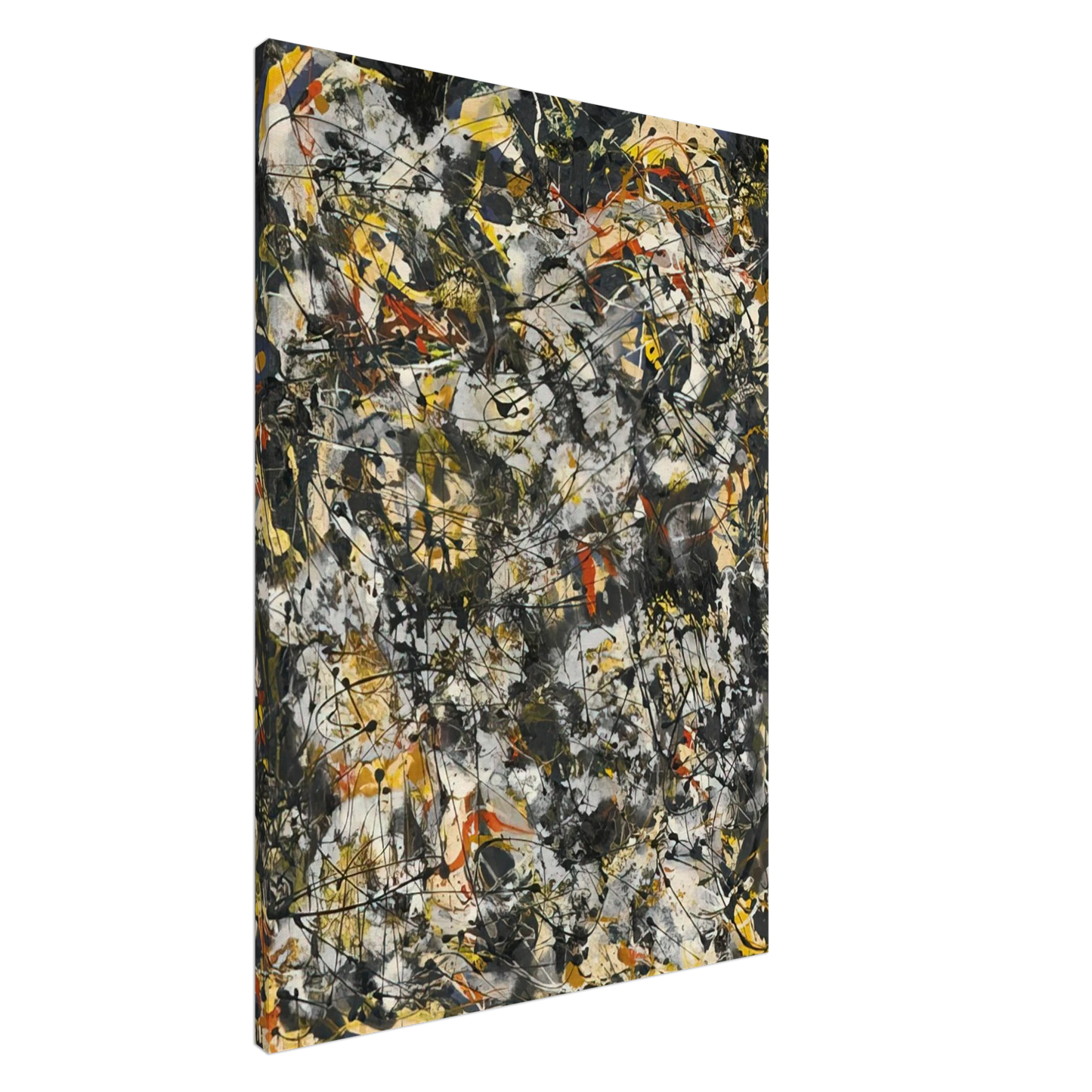 Jackson Pollock - NUMBER 4 1951 Canvas - 20x30 cm / 8x12 inches-canvas