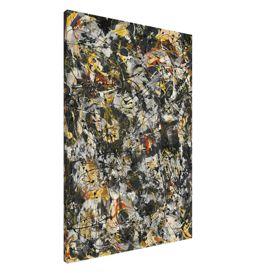 Jackson Pollock - NUMBER 4 1951 Canvas - 20x30 cm / 8x12 inches-canvas