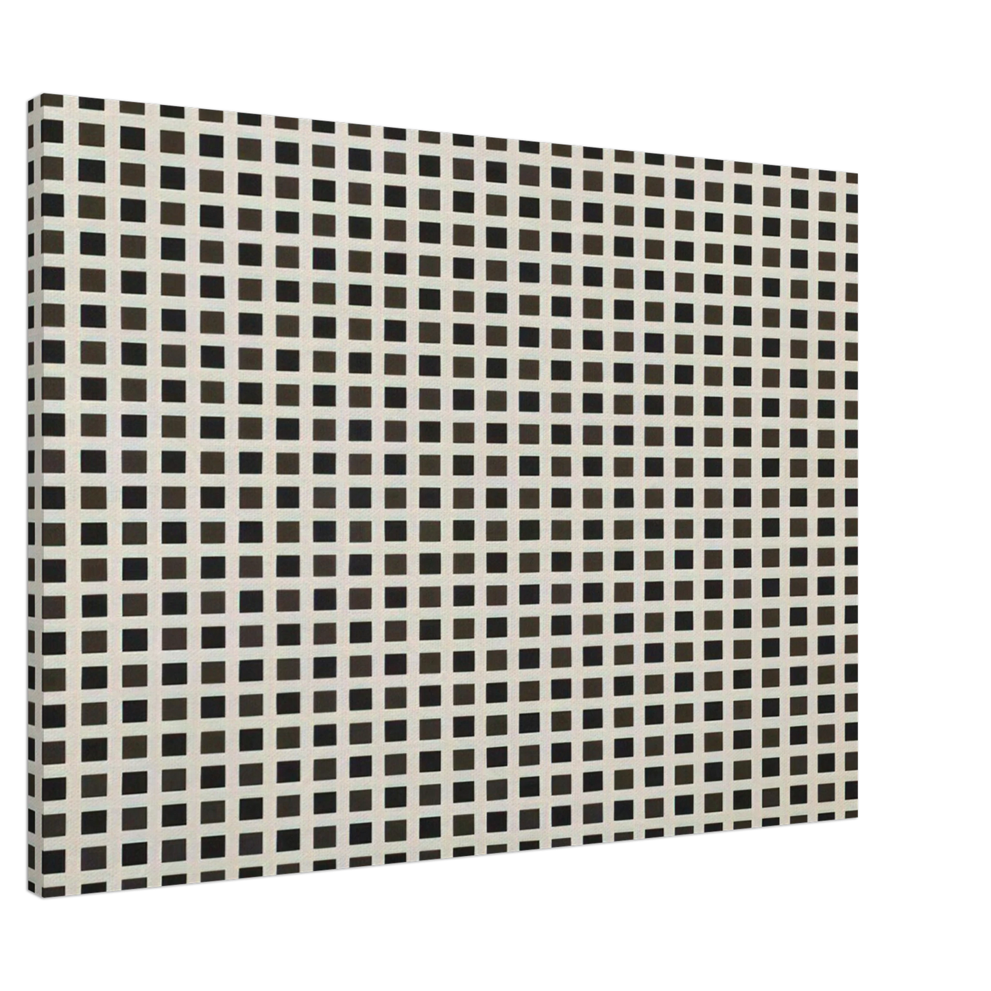 Francois Morellet - Repartition reguliere de carres - 1971 Canvas - 20x30 cm / 8x12 inches-canvas