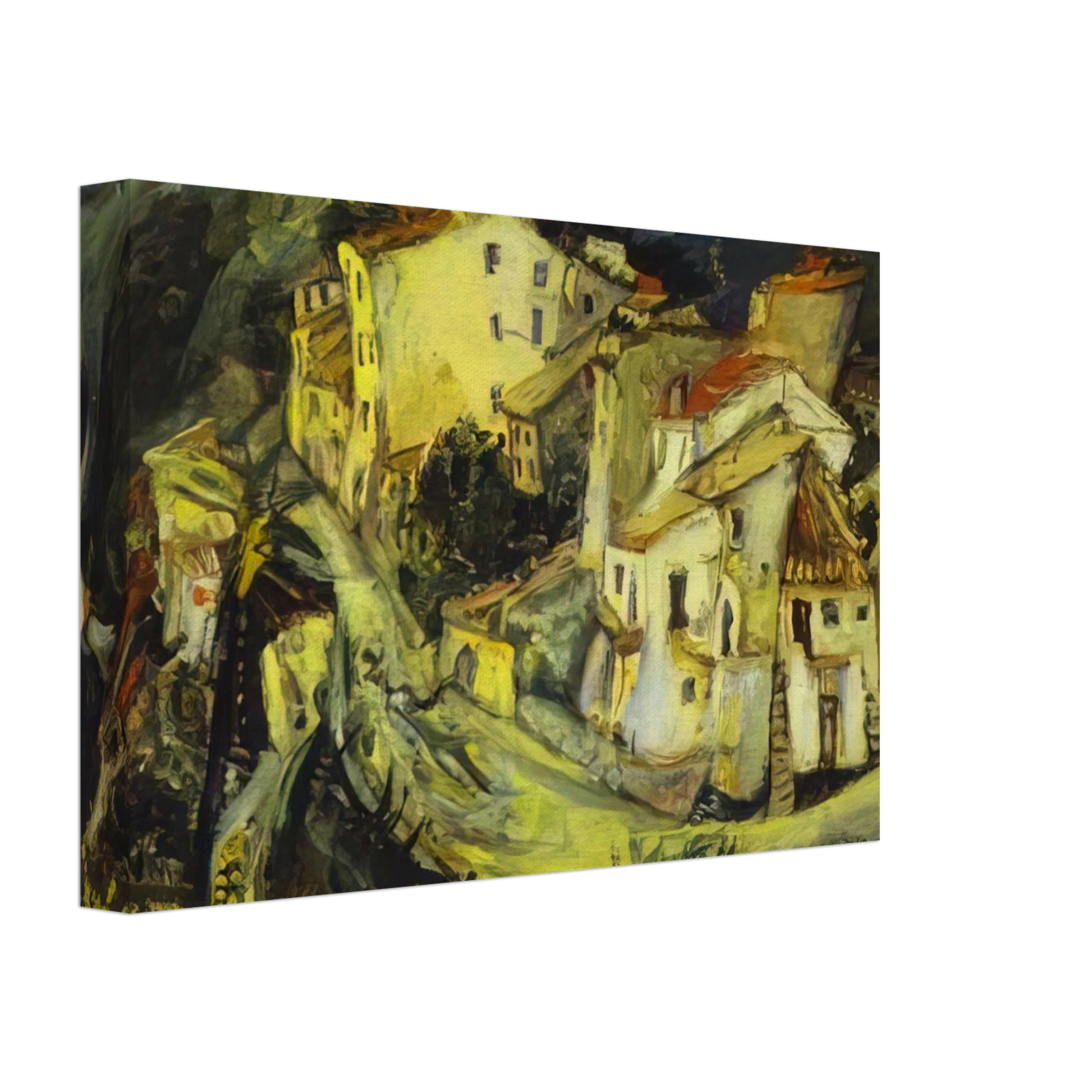 Chaim Soutine - HOUSES OF CAGNES Canvas - 40x60 cm / 16x24 inches-canvas
