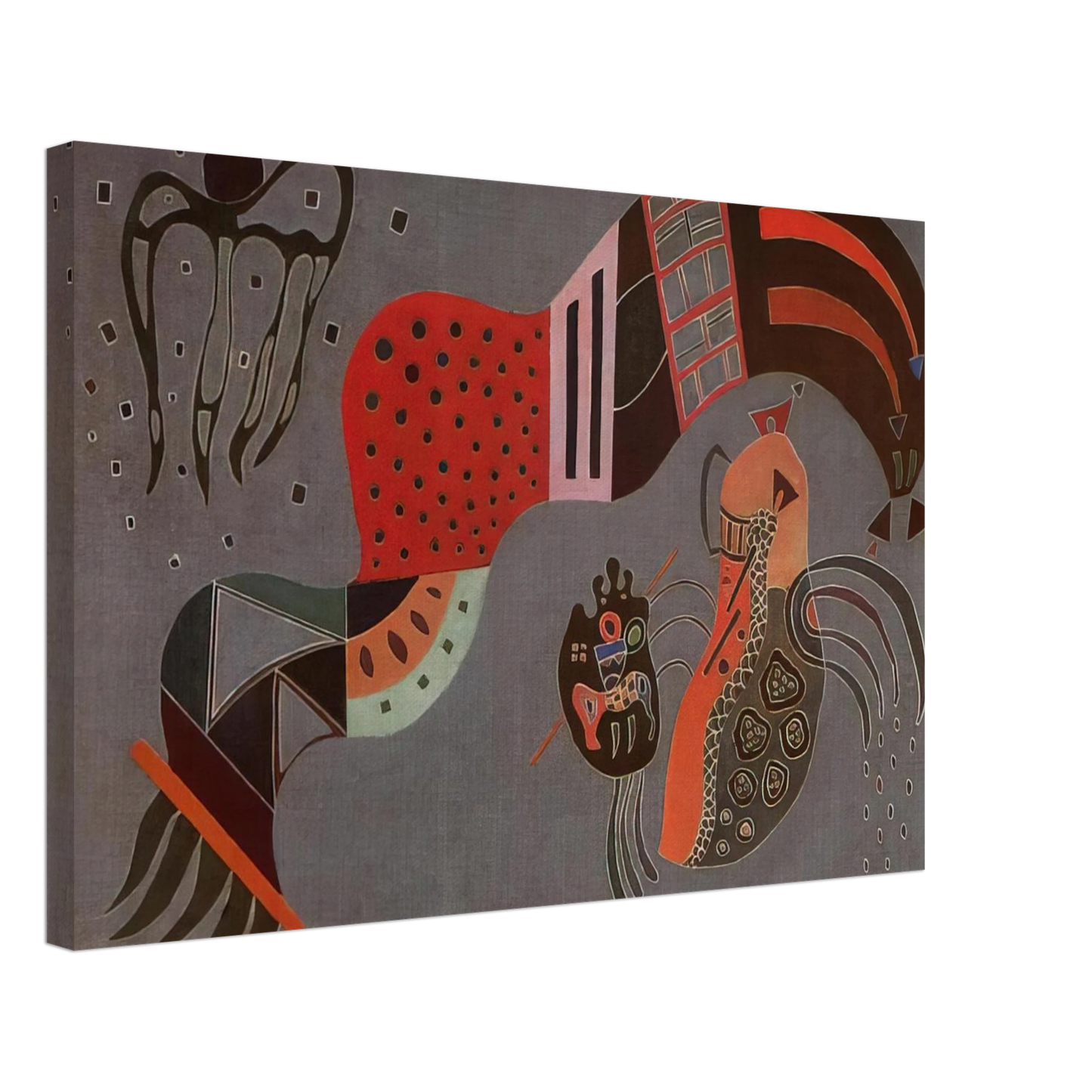 Wassily Kandinsky - TEMPERED ELAN 1944 Canvas - 40x60 cm / 16x24 inches-canvas