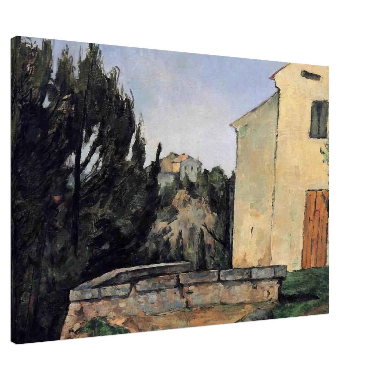 Paul Cezanne - The Abandoned House Canvas - 20x30 cm / 8x12 inches-canvas