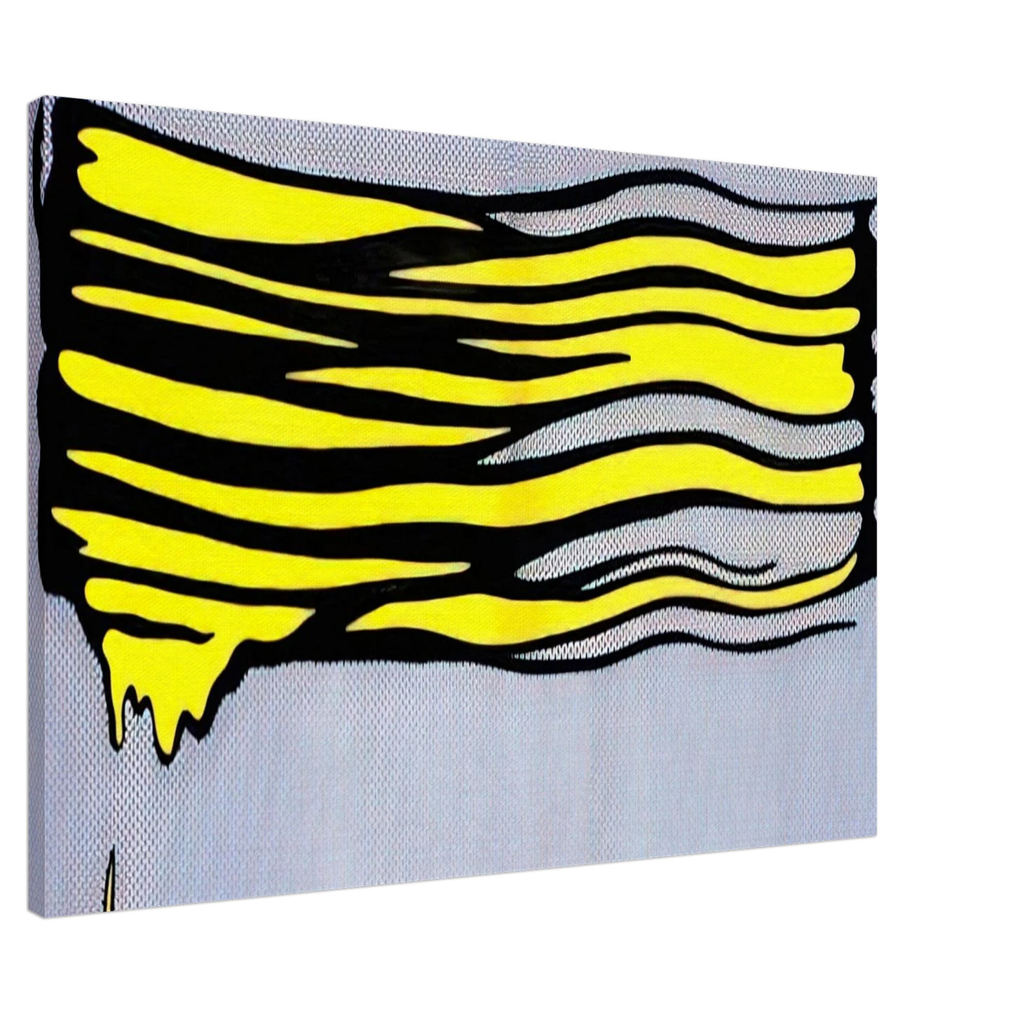 Roy Lichtenstein - YELLOW BRUSHSTROKE II 1965 Canvas - 20x30 cm / 8x12 inches-canvas
