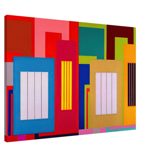 Peter Halley - Super Size - 2000 Canvas - 20x30 cm / 8x12 inches-canvas