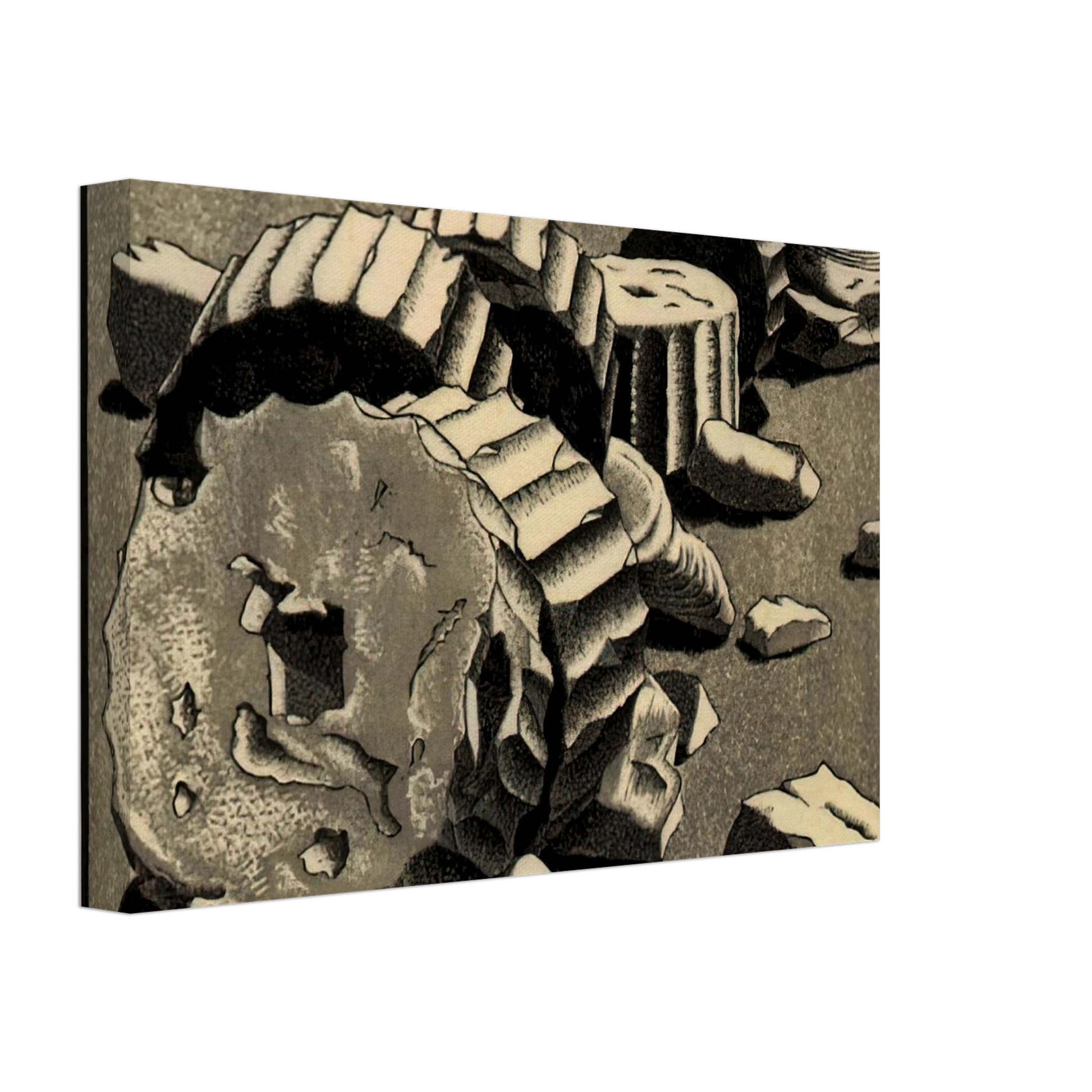 MC Escher - SELINUNTE SICILY OCTOBER 1935 1935 Canvas - 40x60 cm / 16x24 inches-canvas