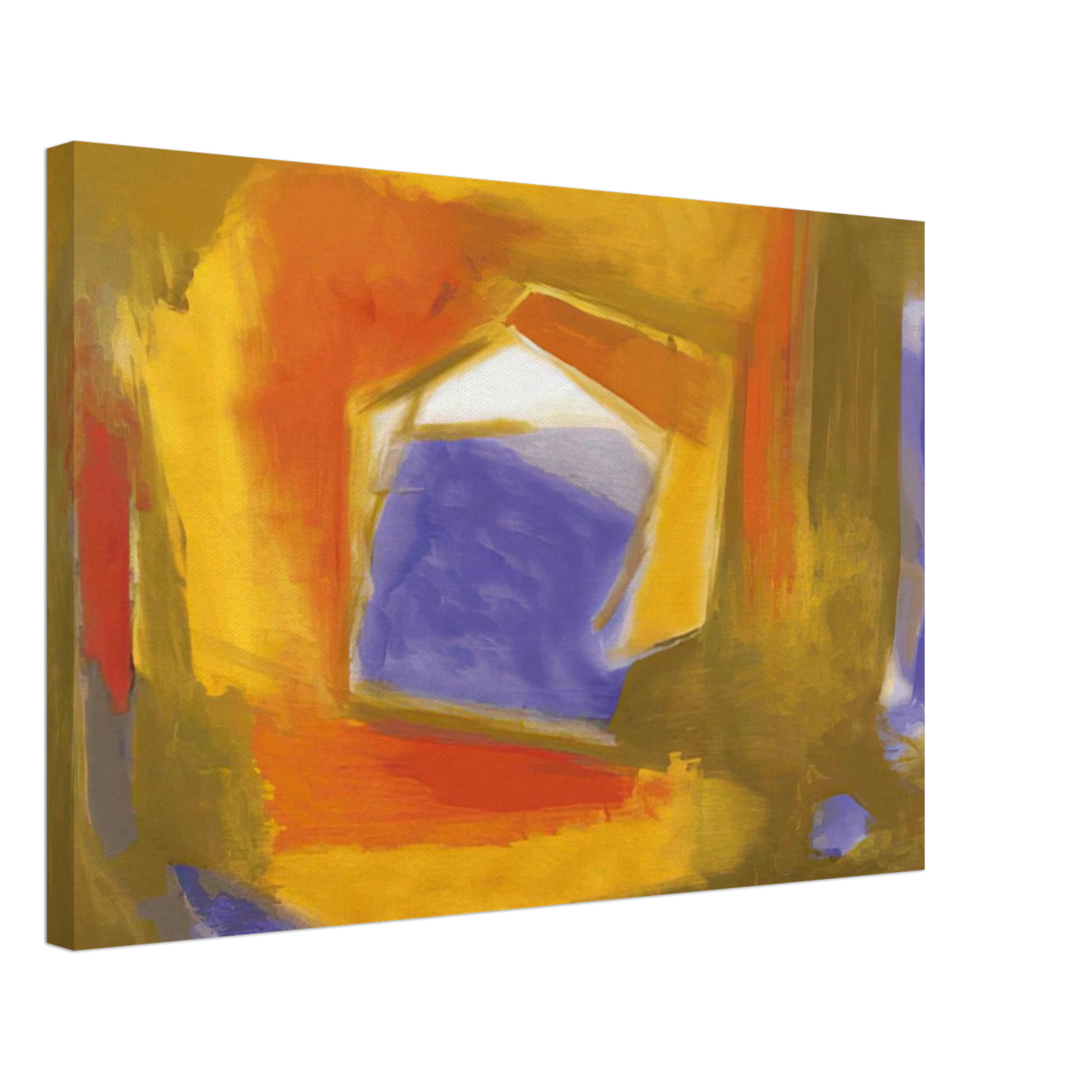 Esteban Vicente - UNTITLED 1990 Canvas - 70x100 cm / 28x40 inches-canvas