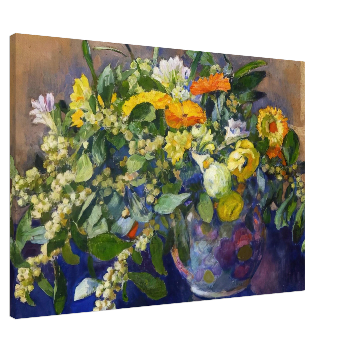 Theo van Rysselberghe - VASE OF FLOWERS 1923 Canvas - 20x30 cm / 8x12 inches-canvas