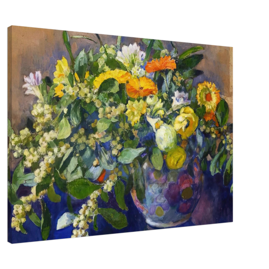 Theo van Rysselberghe - VASE OF FLOWERS 1923 Canvas - 20x30 cm / 8x12 inches-canvas