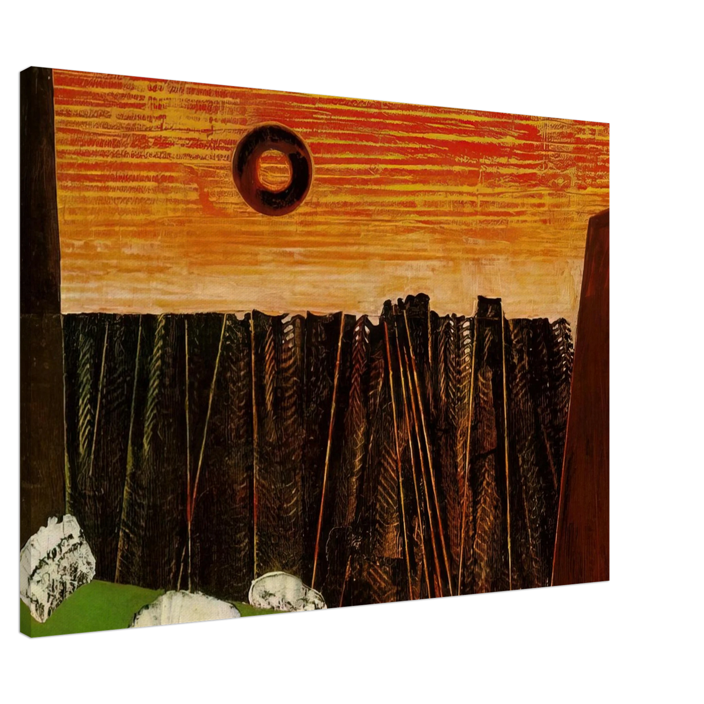 Max Ernst - Fishbone Forest Canvas - 20x30 cm / 8x12 inches-canvas