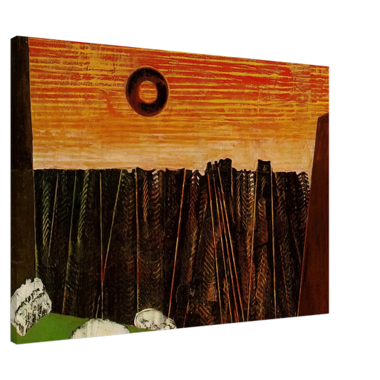 Max Ernst - Fishbone Forest Canvas - 20x30 cm / 8x12 inches-canvas