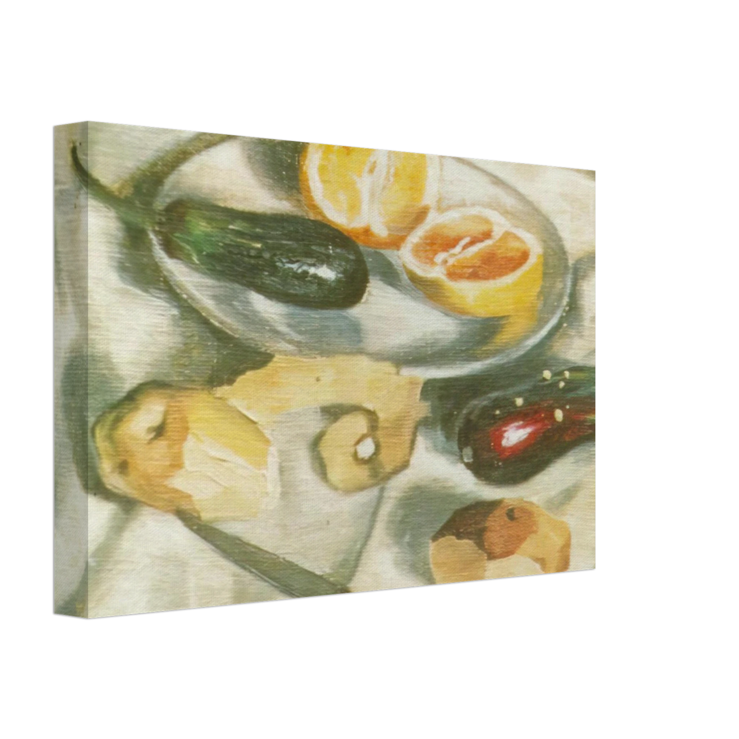 Salvador Dali - STILL LIFE WITH AUBERGINES Canvas - 40x60 cm / 16x24 inches-canvas