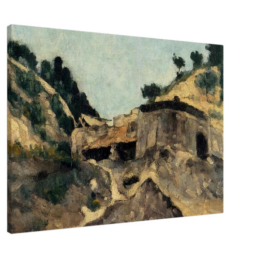 Paul Cezanne - Landscape with Watermill Canvas - 20x30 cm / 8x12 inches-canvas