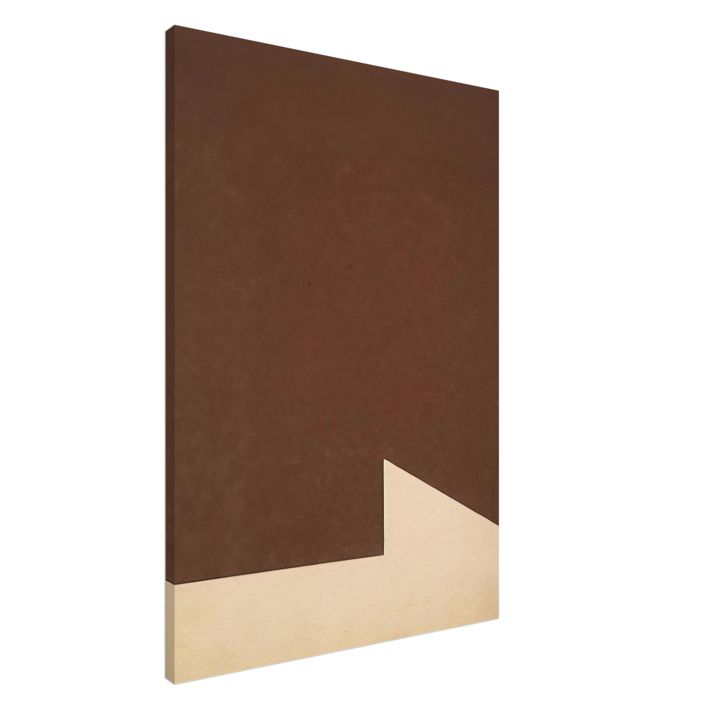 Ellsworth Kelly - Brown and White Canvas - 20x30 cm / 8x12 inches-canvas
