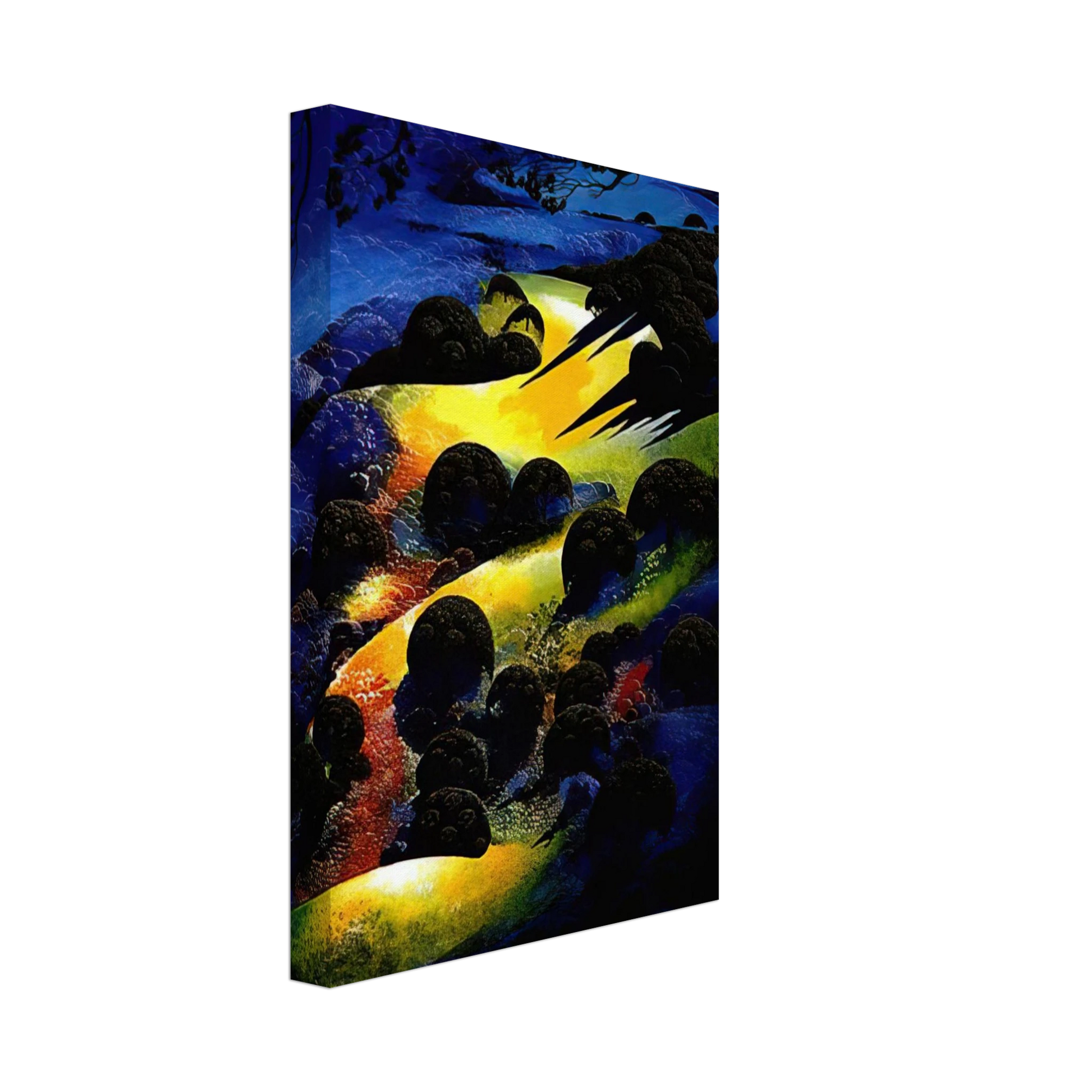 Eyvind Earle - Sunset Flame Canvas - 70x100 cm / 28x40 inches-canvas