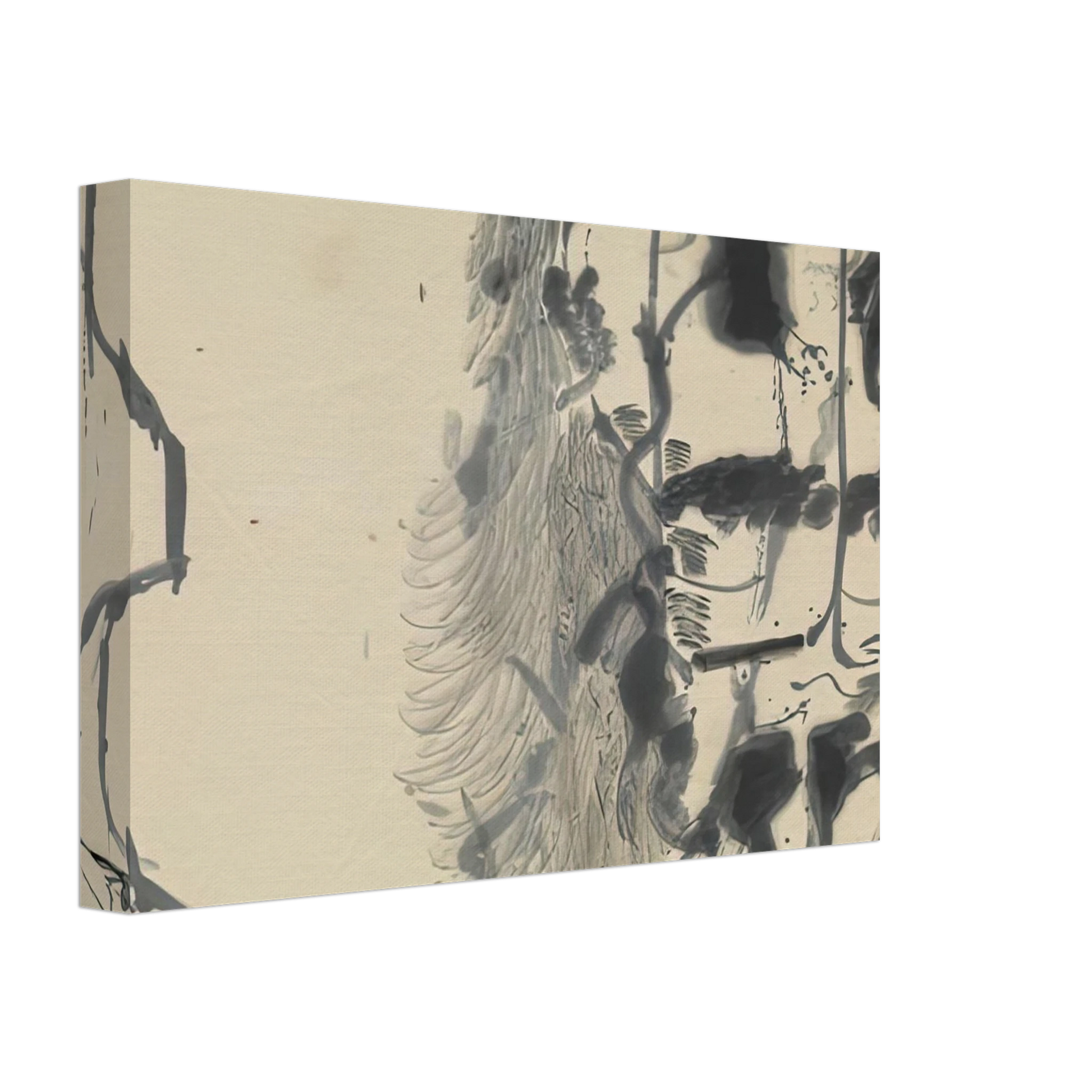 Helen Frankenthaler - New York Bamboo, 1957- Canvas - 70x100 cm / 28x40 inches-canvas