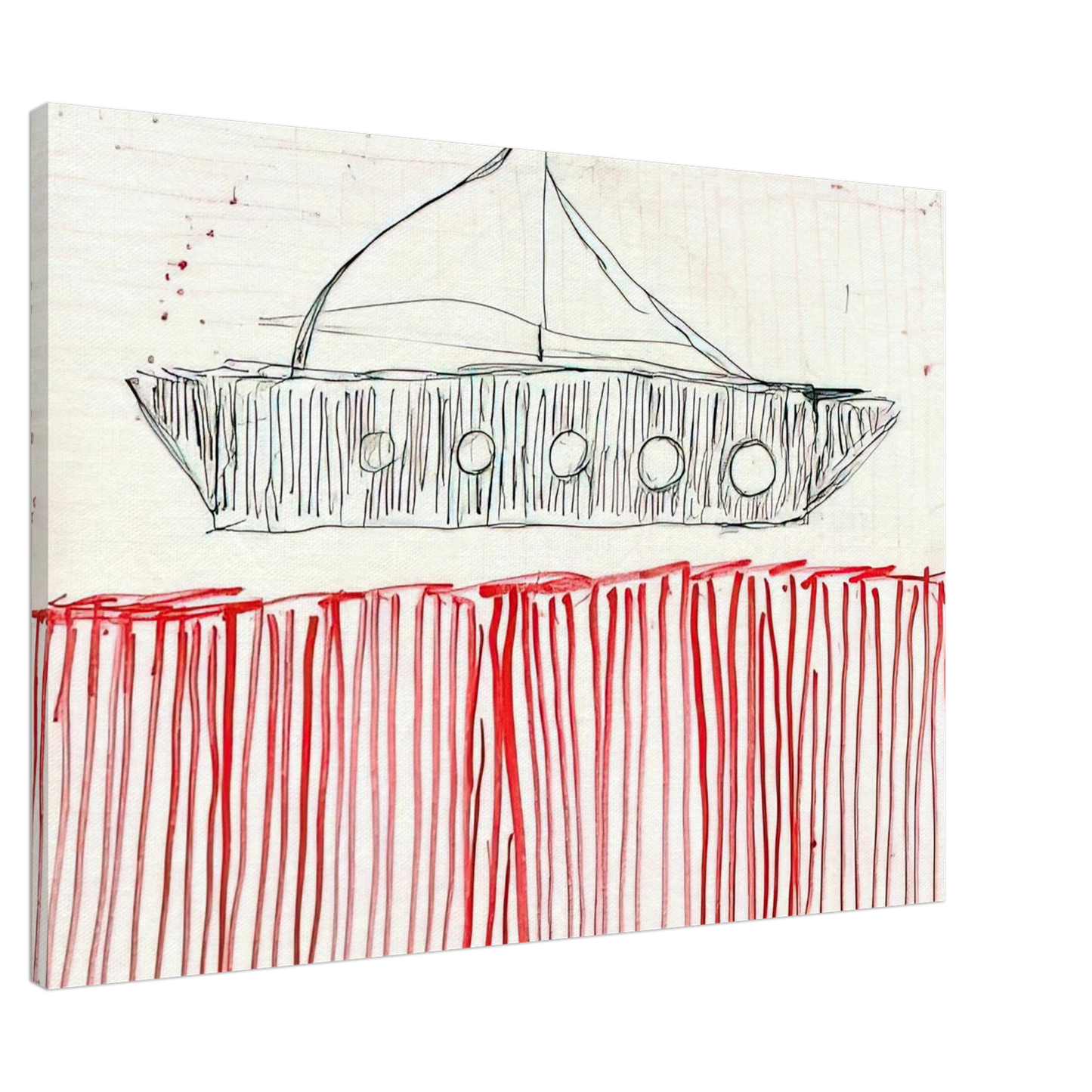 Louise Bourgeois - BE CALME OCTOBER 1ST 31ST 2004 0 Canvas - 20x30 cm / 8x12 inches-canvas