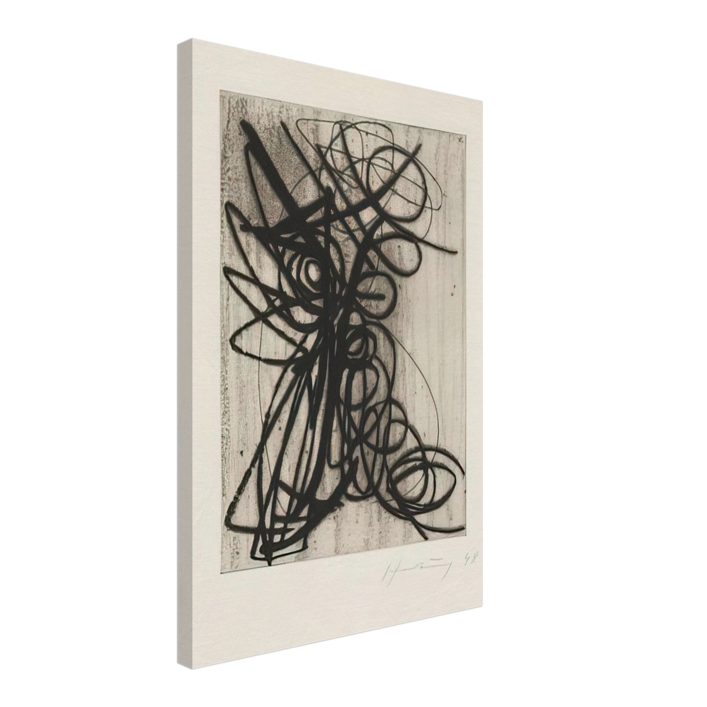 Hans Hartung - Composition - 1948 Canvas - 40x60 cm / 16x24 inches-canvas