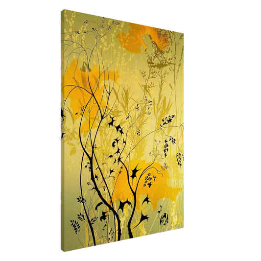 Eyvind Earle - Wild Flowers Canvas - 20x30 cm / 8x12 inches-canvas