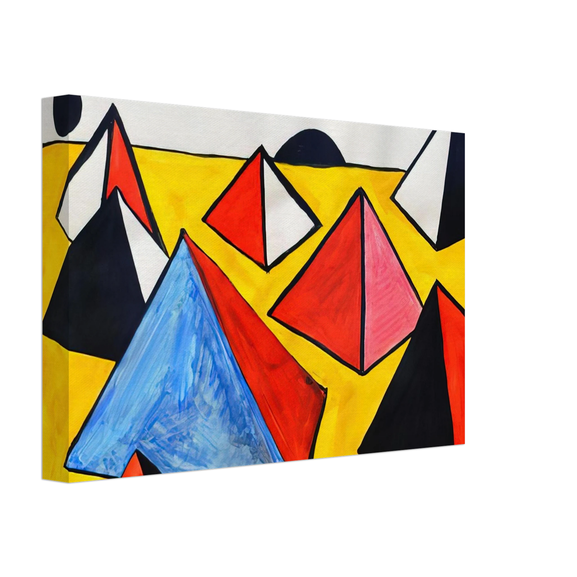 Alexander Calder - PYRAMIDS 1975 Canvas - 70x100 cm / 28x40 inches-canvas