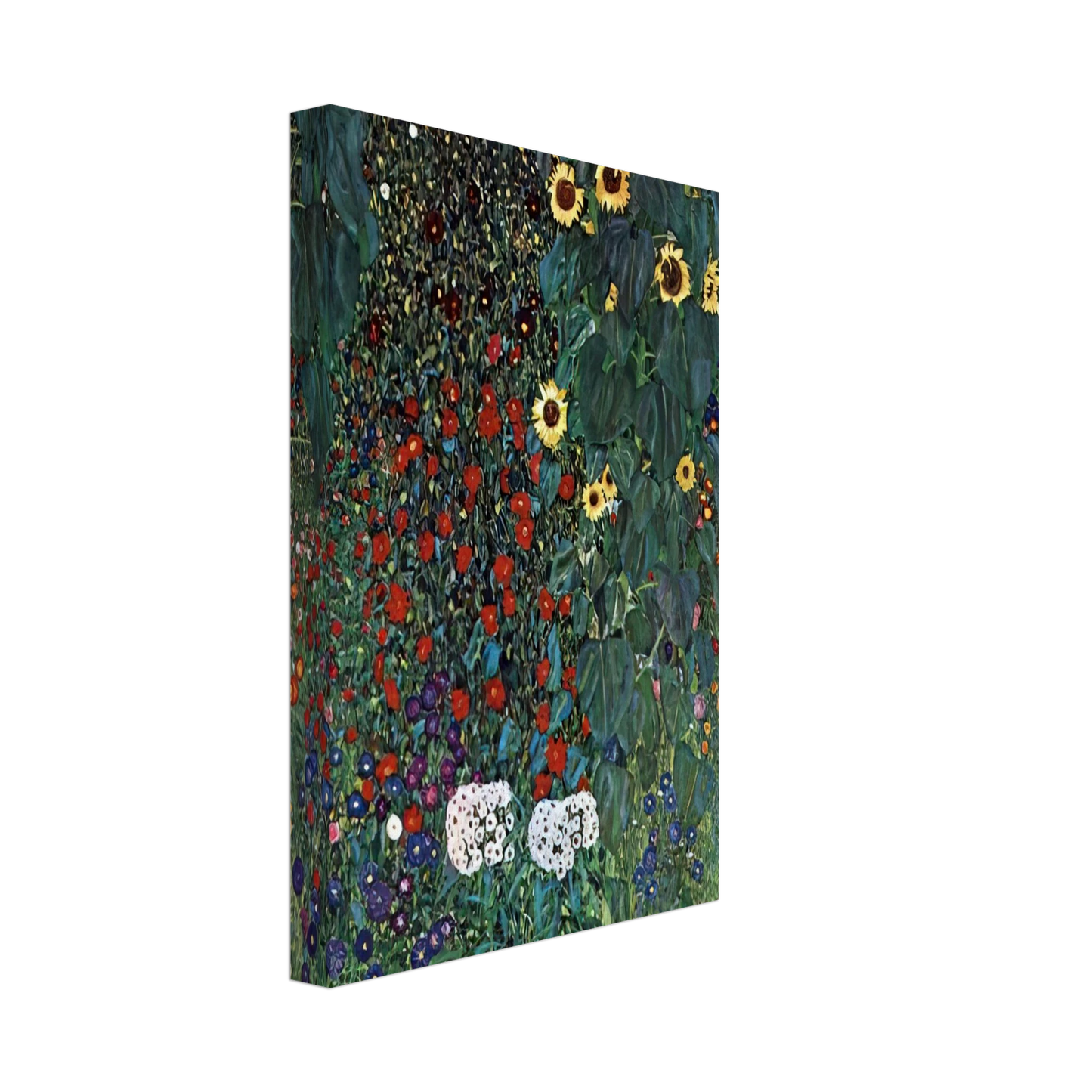 Gustav Klimt - COUNTRY GARDEN WITH SUNFLOWERS 1906 Canvas - 40x60 cm / 16x24 inches-canvas