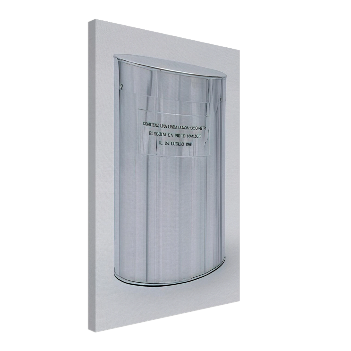 Piero Manzoni - Line 1000 Meters Long - 1961 Canvas - 70x100 cm / 28x40 inches-canvas