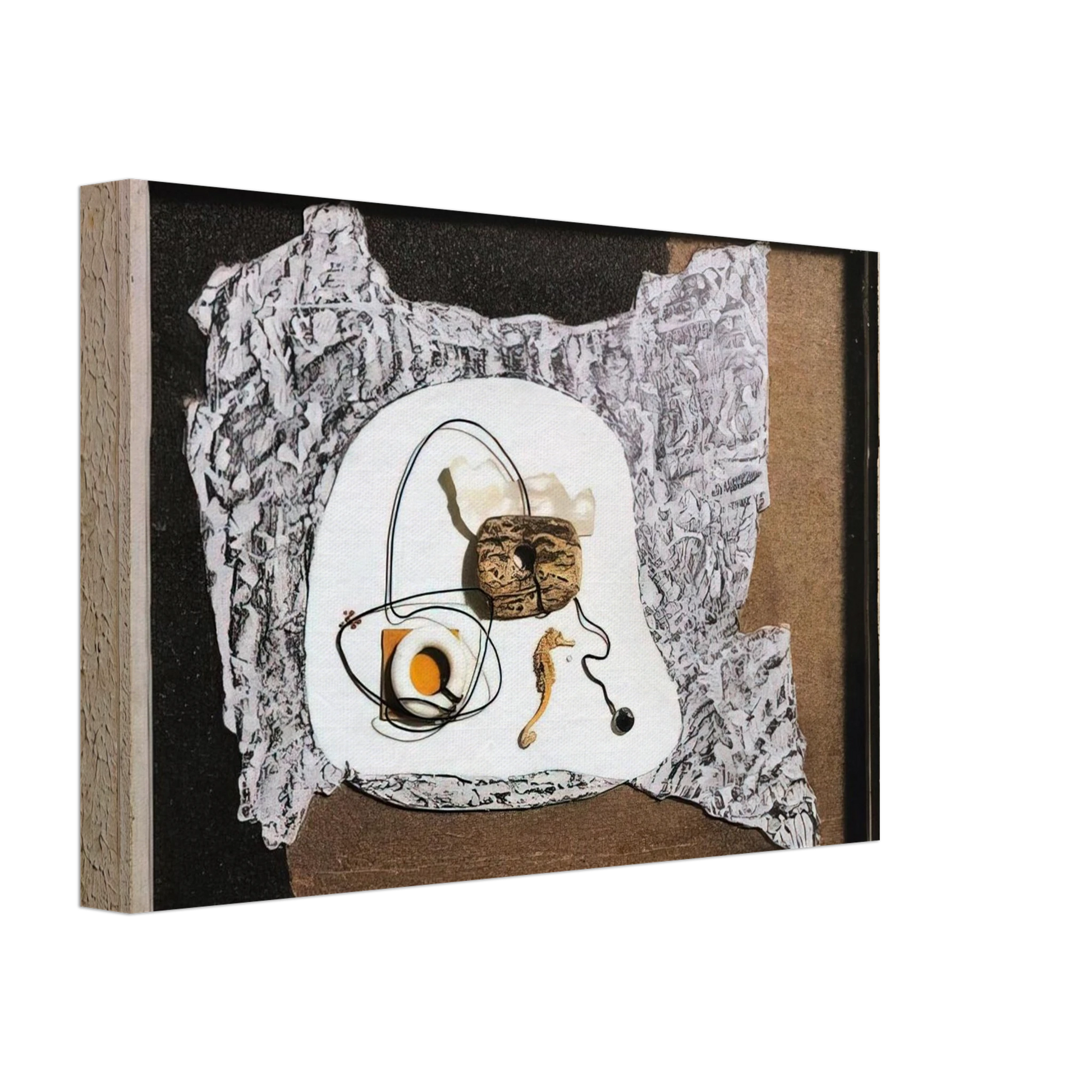 Enrico Prampolini - STATO D ANIMO PLASTICO MARINO 1937 Canvas - 70x100 cm / 28x40 inches-canvas