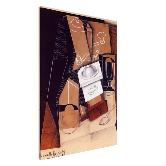 Juan Gris - THE COFFEE GRINDER 1916 Canvas - 20x30 cm / 8x12 inches-canvas