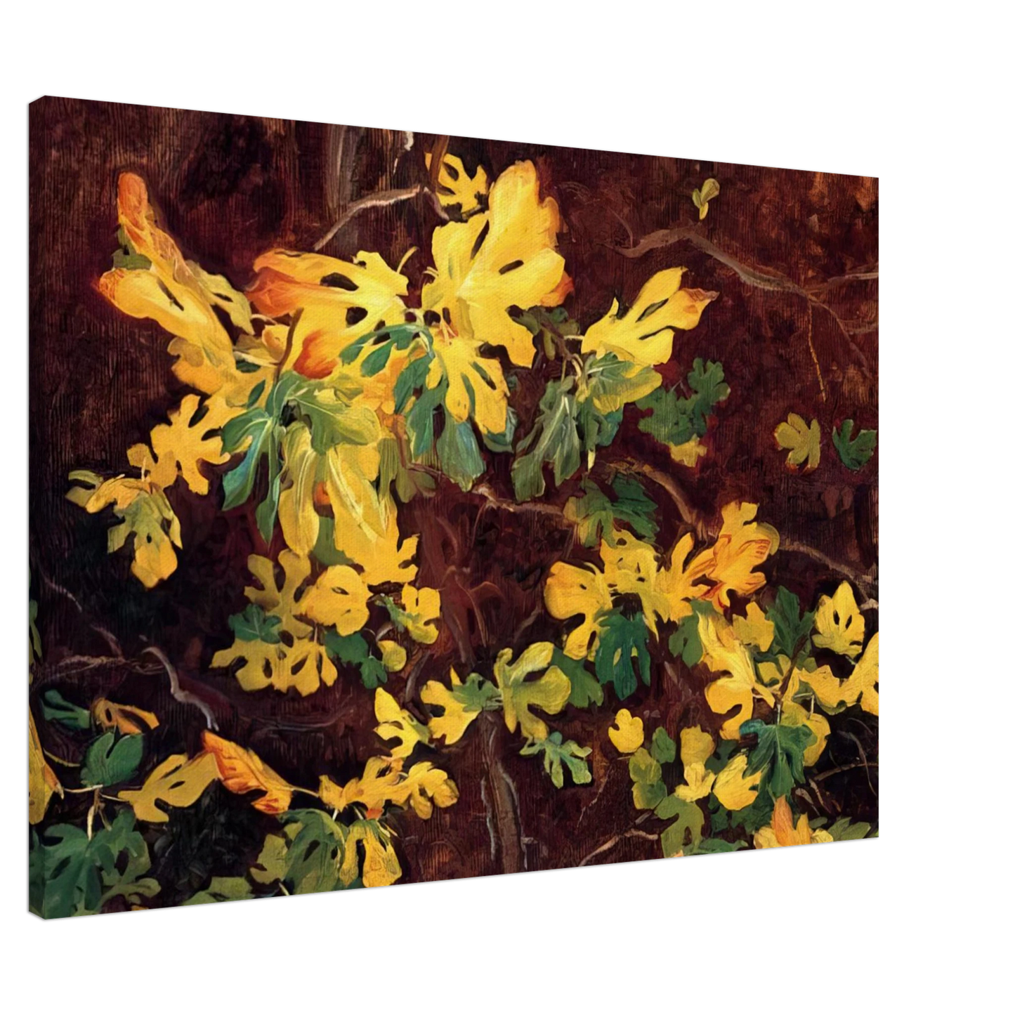 John Singer Sargent - Study of a Fig Tree Canvas - 20x30 cm / 8x12 inches-canvas