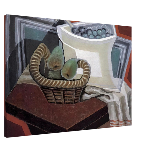 Juan Gris - THE BASKET OF PEARS 1925 Canvas - 20x30 cm / 8x12 inches-canvas