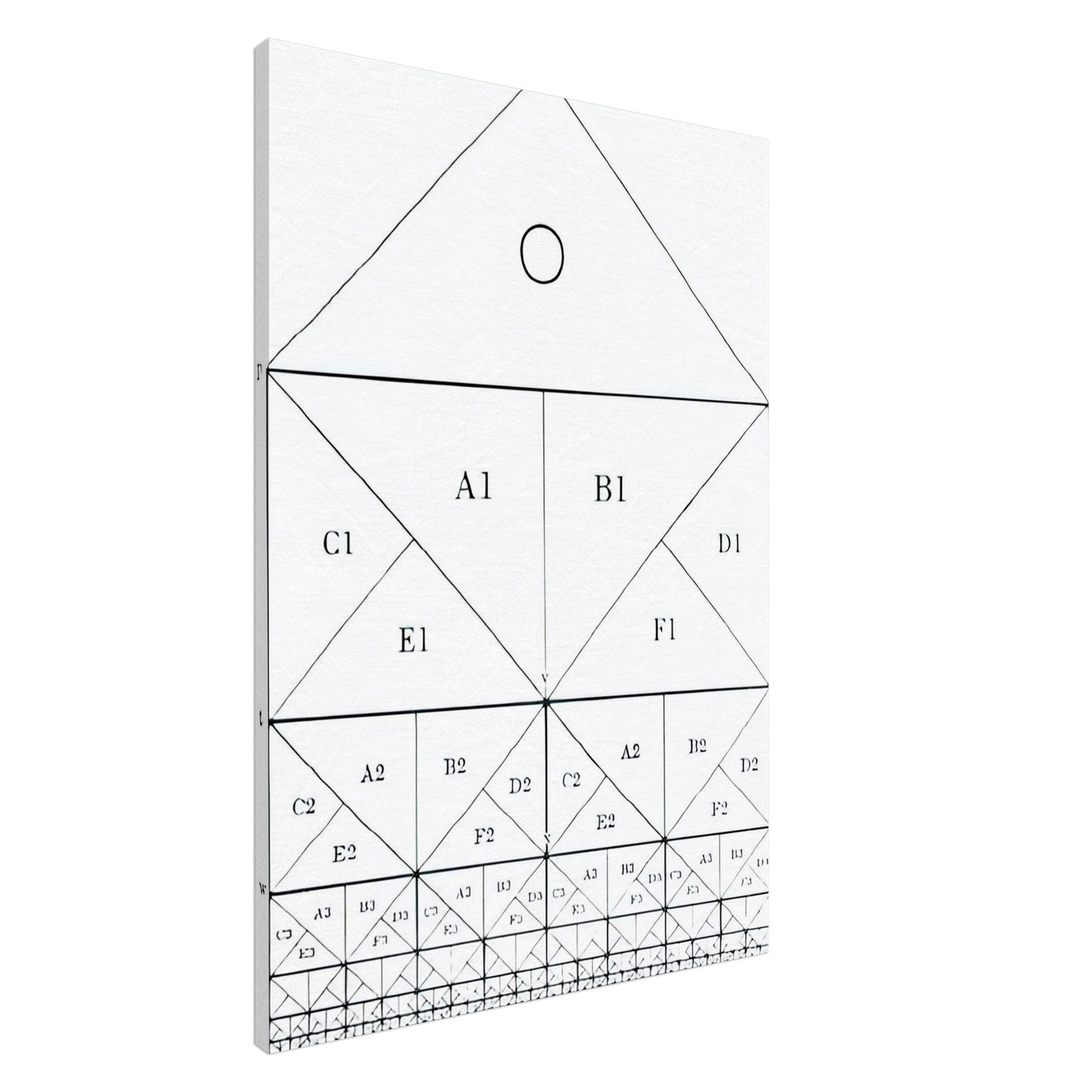 MC Escher - SCHEME Canvas - 20x30 cm / 8x12 inches-canvas