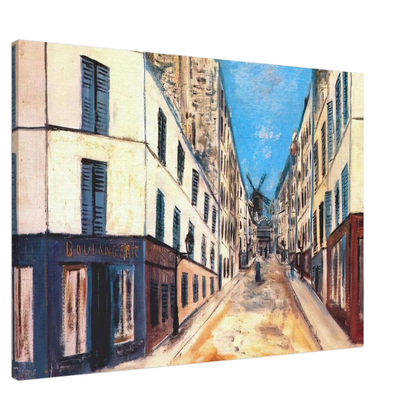 Maurice Utrillo - THOLOZE STREET Canvas - 20x30 cm / 8x12 inches-canvas