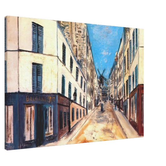 Maurice Utrillo - THOLOZE STREET Canvas - 20x30 cm / 8x12 inches-canvas