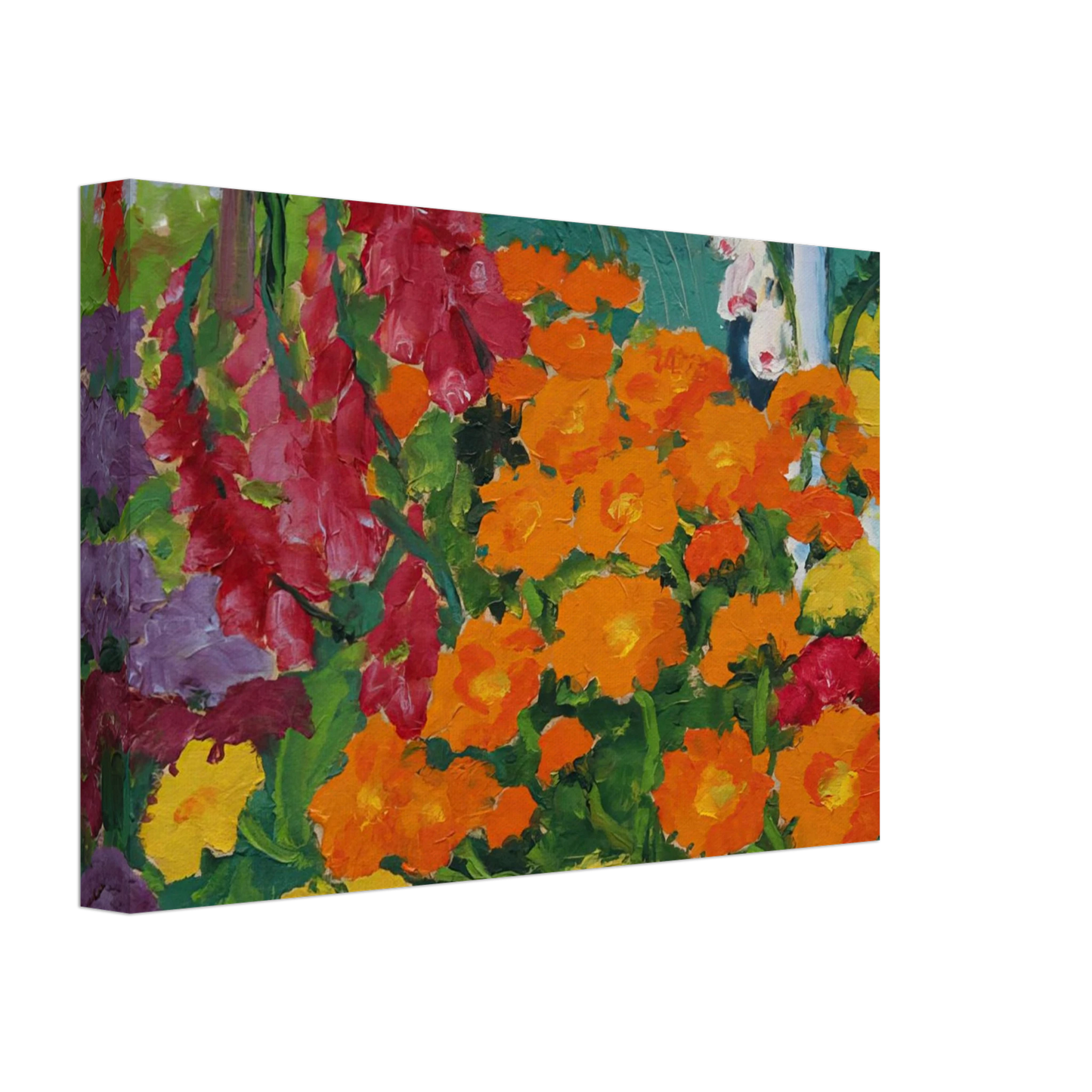 Emil Nolde - Flower garden marigolds Canvas - 40x60 cm / 16x24 inches-canvas