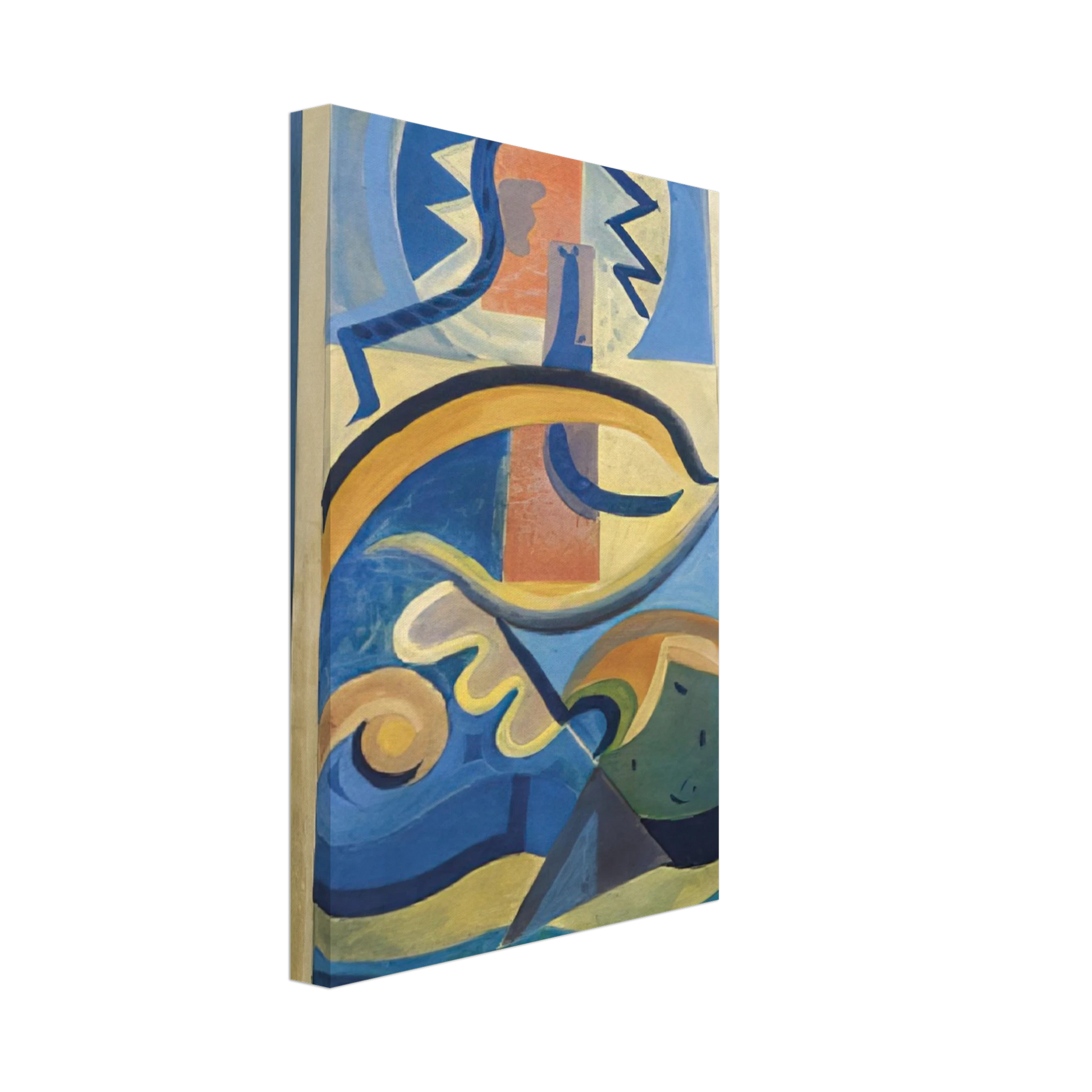 Julius Evola - Untitled - Abstract Art, Dada Canvas - 40x60 cm / 16x24 inches-canvas
