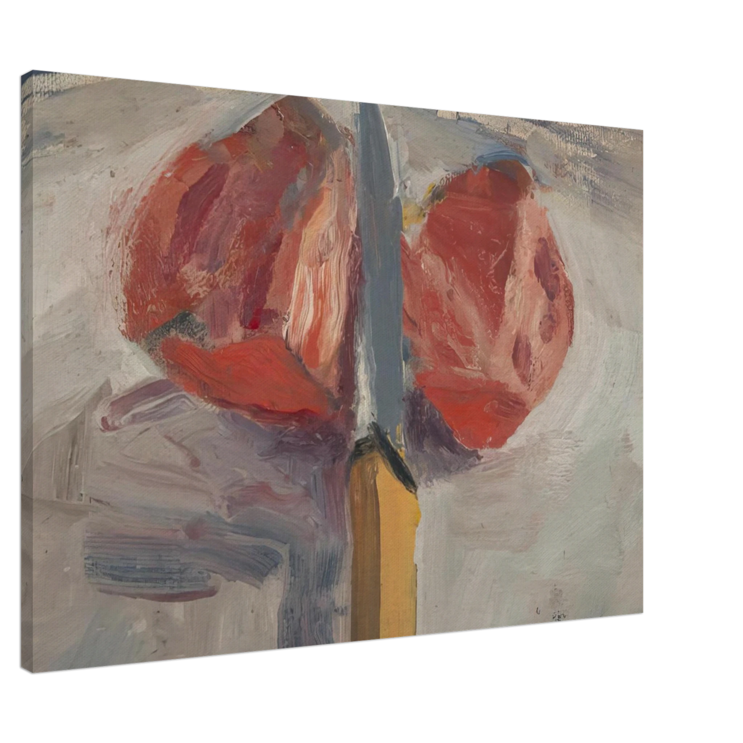 Richard Diebenkorn - Tomato and Knife Canvas - 20x30 cm / 8x12 inches-canvas