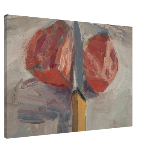 Richard Diebenkorn - Tomato and Knife Canvas - 20x30 cm / 8x12 inches-canvas