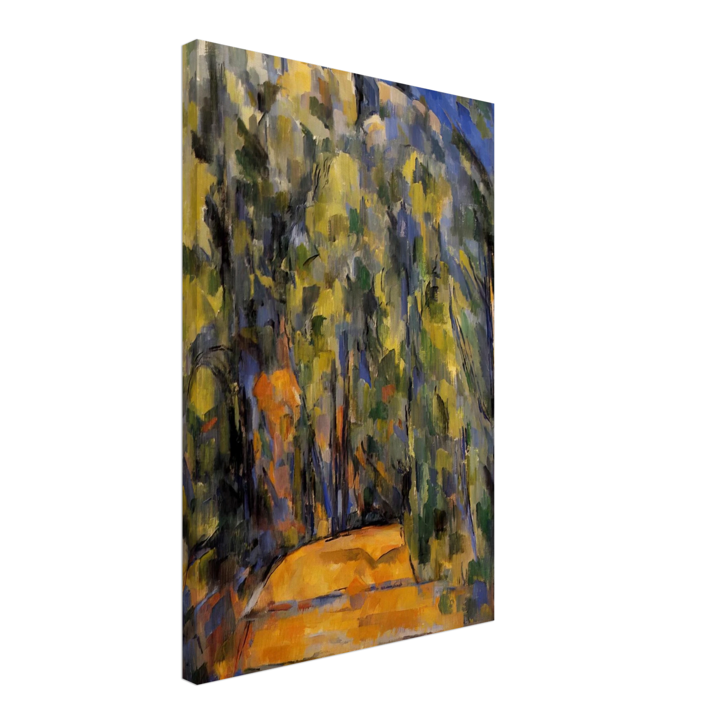 Paul Cezanne - Bend in Forest Road Canvas - 40x60 cm / 16x24 inches-canvas