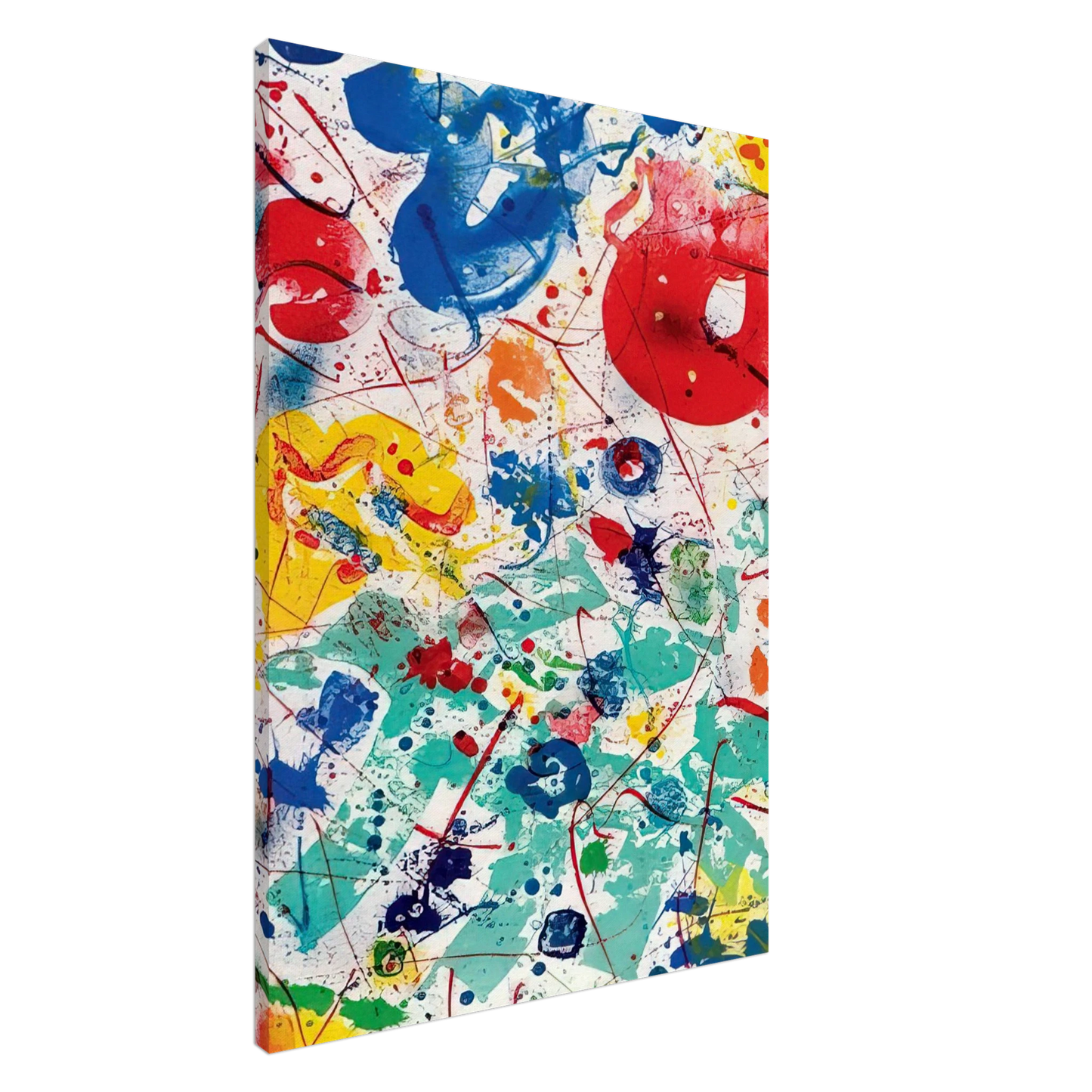 Sam Francis - Untitled  SF 358  Canvas - 20x30 cm / 8x12 inches-canvas