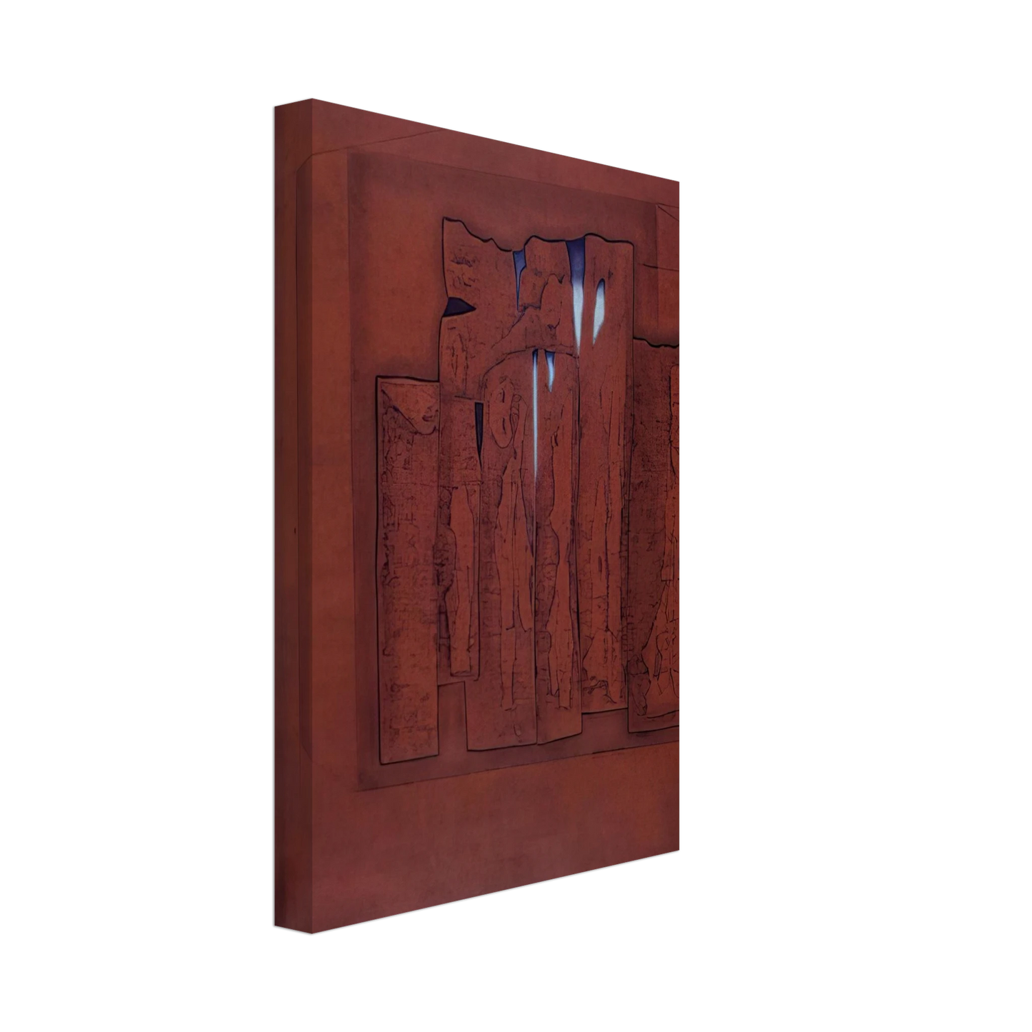 Hiroyuki Tajima - Dilapidated Poetry A - 1976 Canvas - 70x100 cm / 28x40 inches-canvas