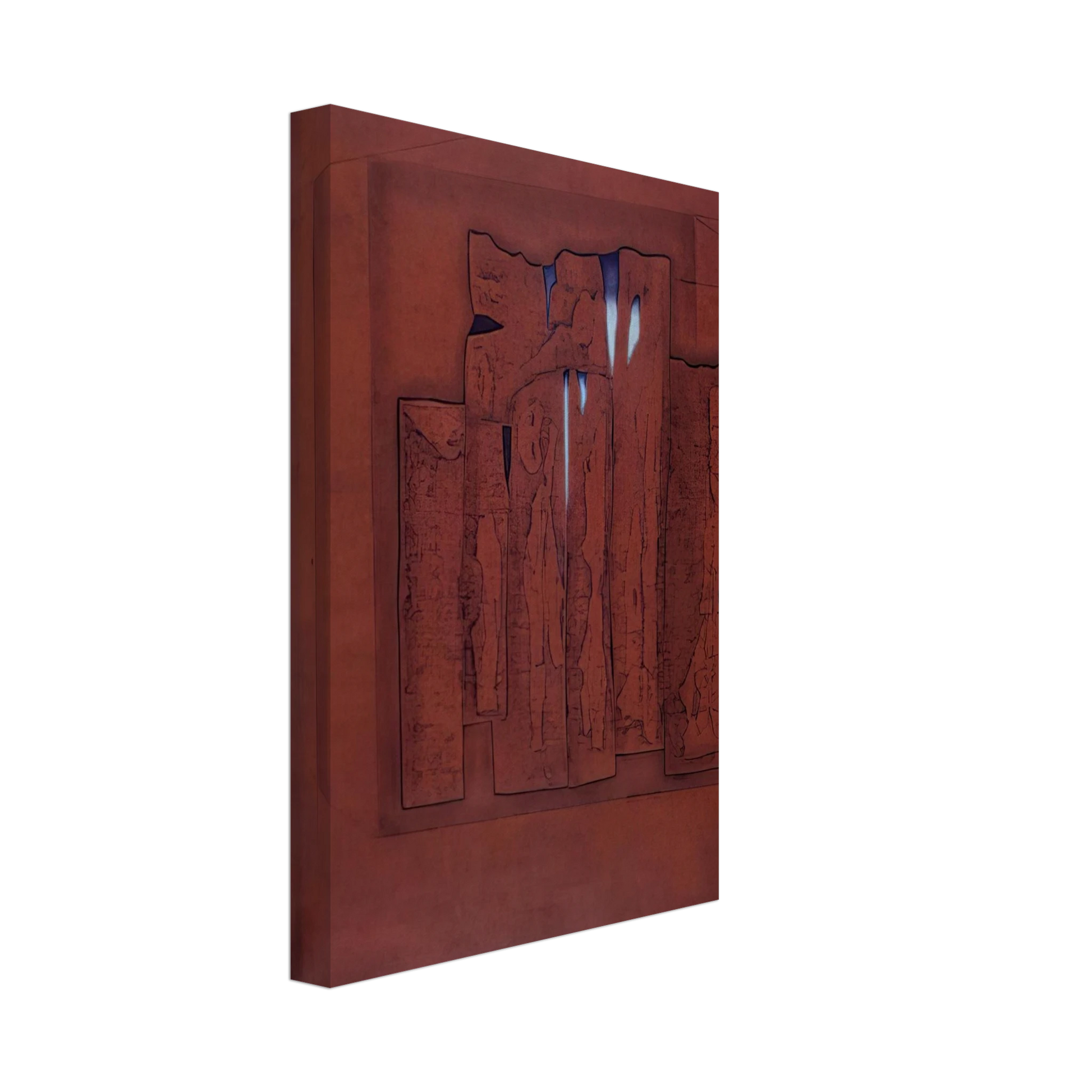 Hiroyuki Tajima - Dilapidated Poetry A - 1976 Canvas - 70x100 cm / 28x40 inches-canvas