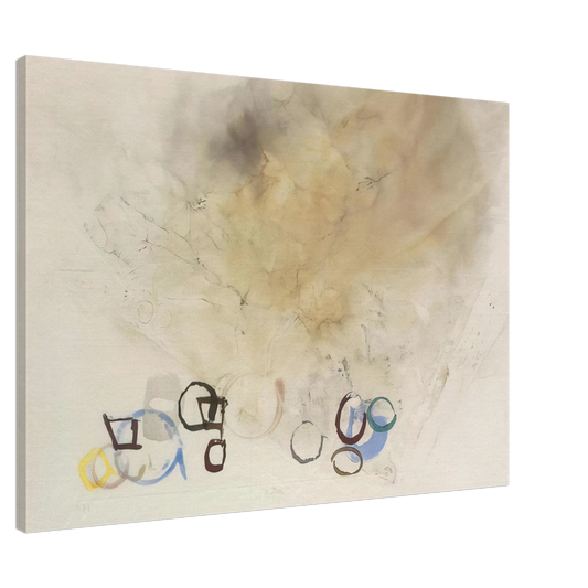 John Cage - 10 Stones - 1989 Canvas - 20x30 cm / 8x12 inches-canvas