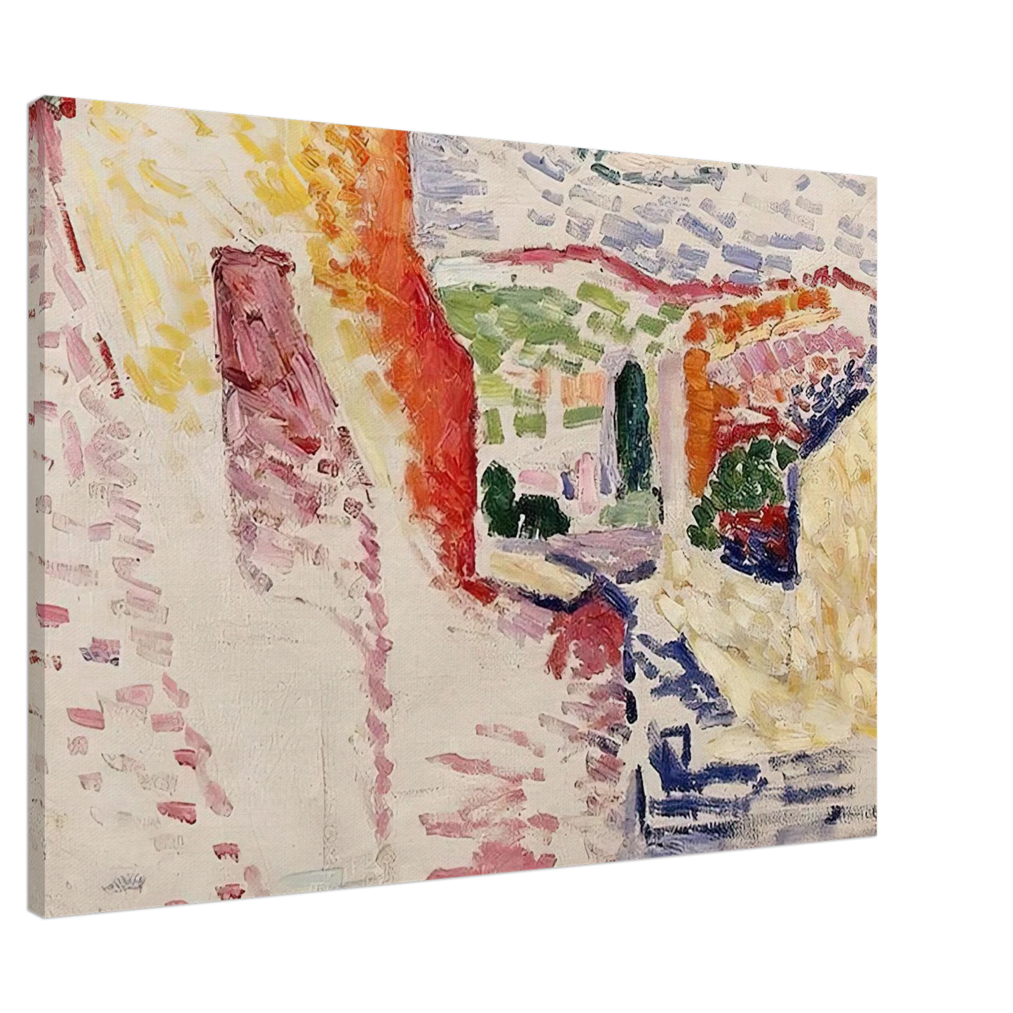 Henri Matisse - SUN STREET 1905 Canvas - 20x30 cm / 8x12 inches-canvas