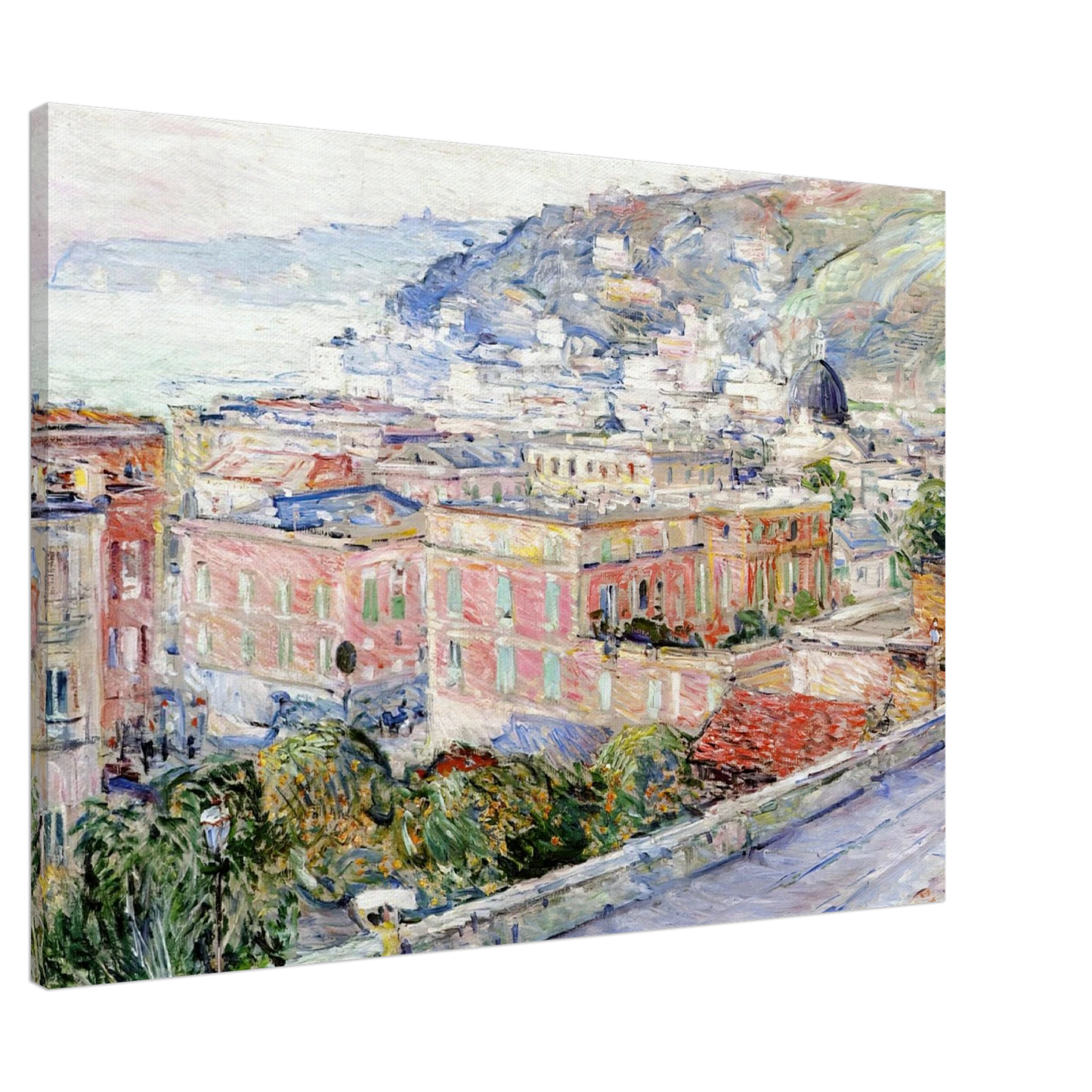 Childe Hassam - Naples Canvas - 20x30 cm / 8x12 inches-canvas