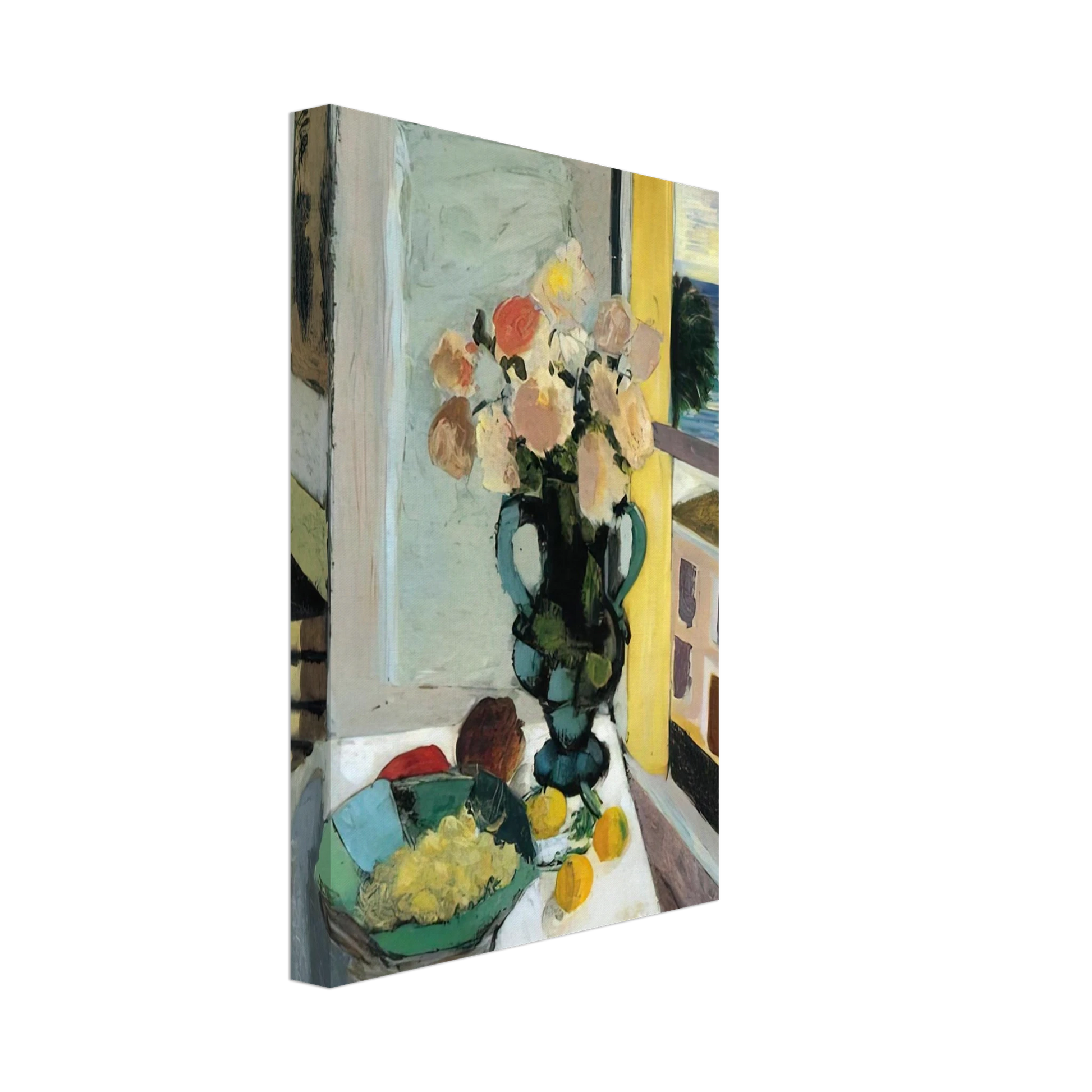 Henri Matisse - FLOWERS IN FRONT OF A WINDOW 1922 Canvas - 40x60 cm / 16x24 inches-canvas