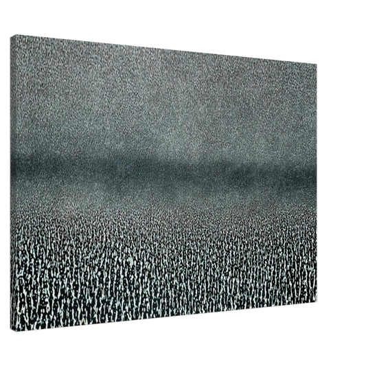 Roman Opalka - Ziemia fragment - 1969 Canvas - 20x30 cm / 8x12 inches-canvas