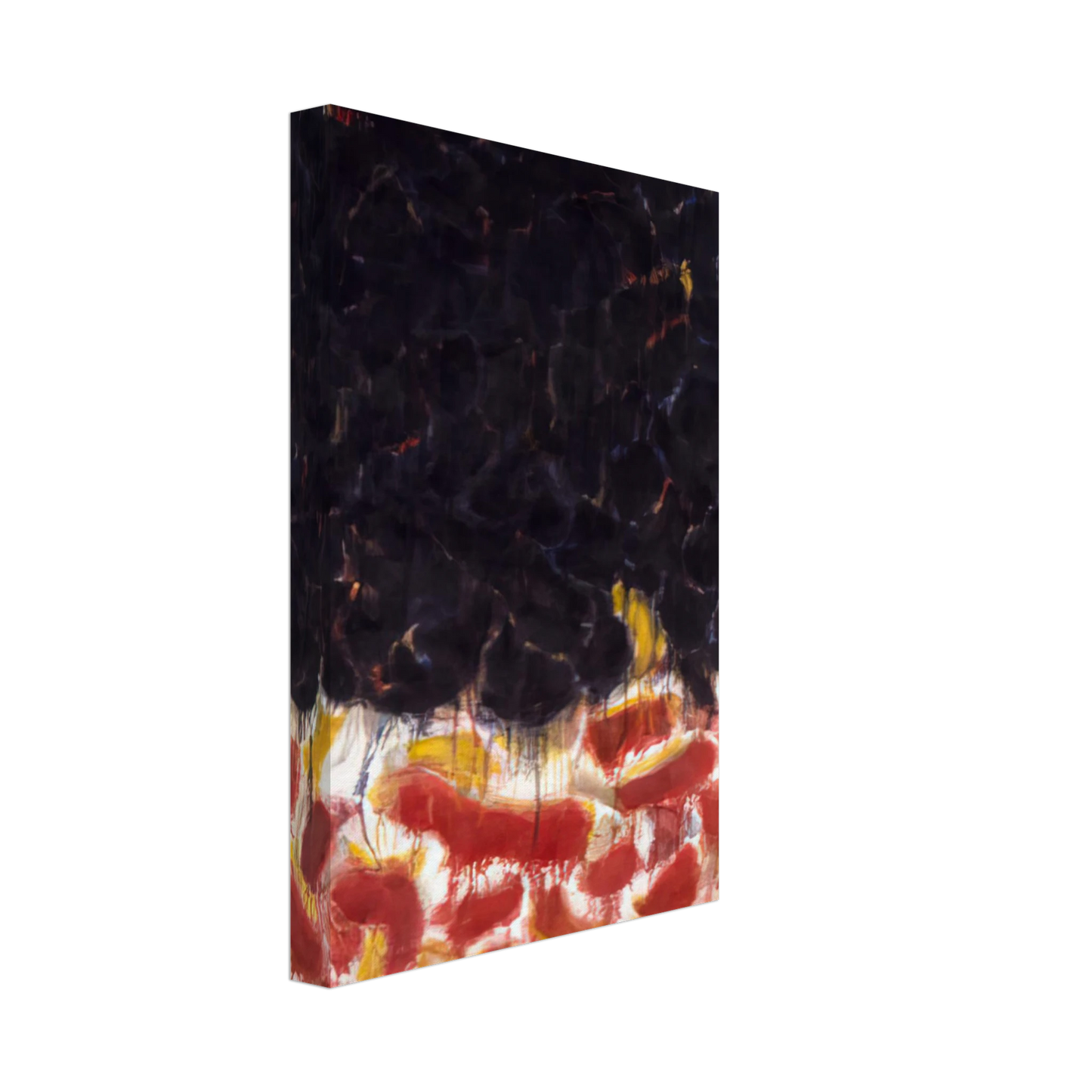 Sam Francis - Red and Black Canvas - 70x100 cm / 28x40 inches-canvas