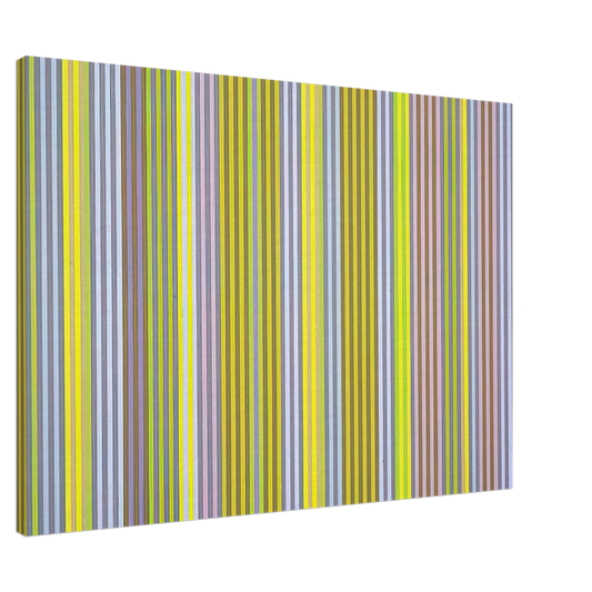 Gene Davis - Black Popcorn - 1969 Canvas - 20x30 cm / 8x12 inches-canvas