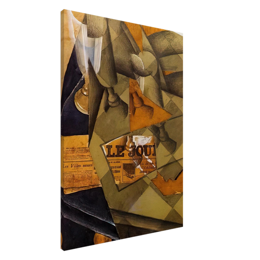 Juan Gris - STILL LIFE 1914 Canvas - 20x30 cm / 8x12 inches-canvas