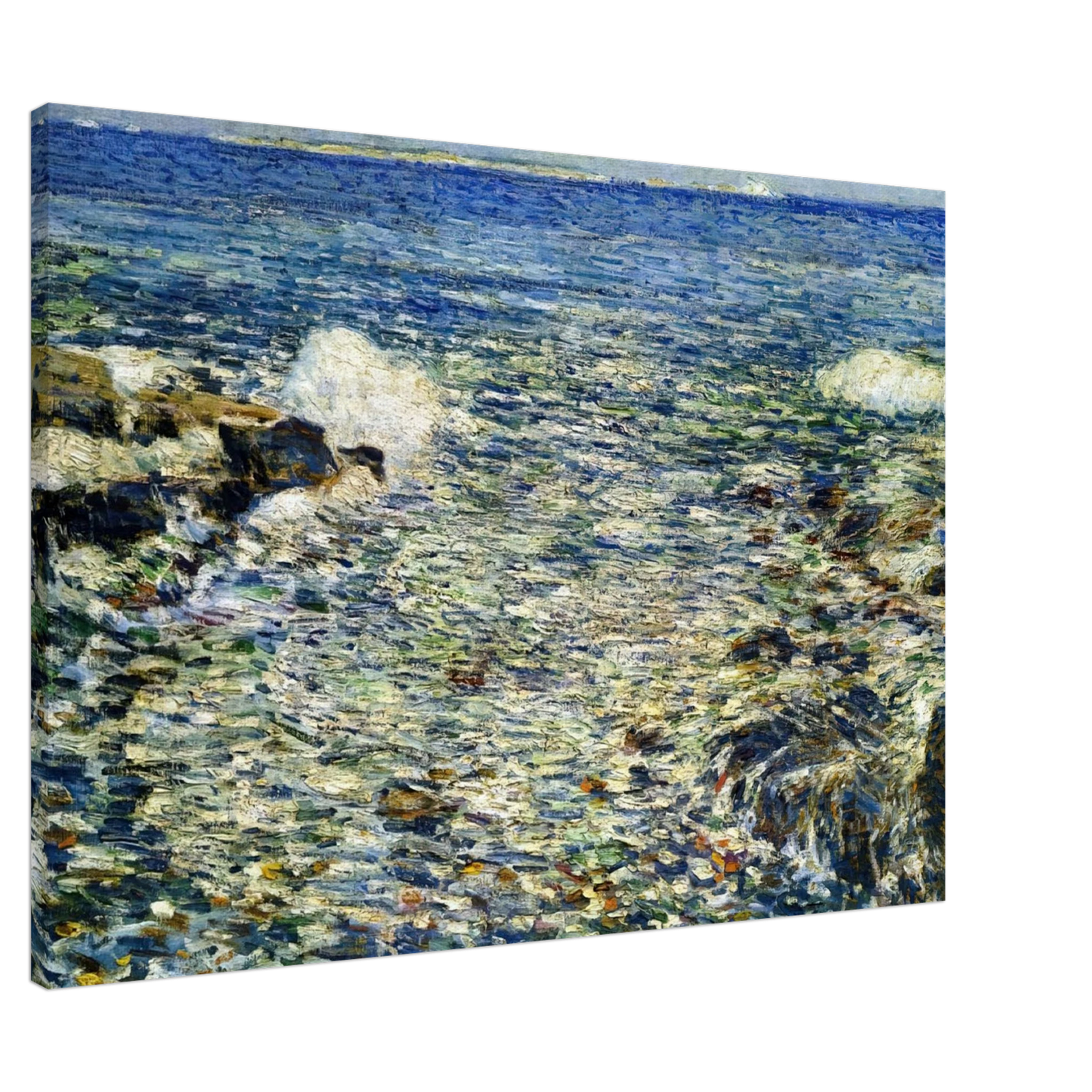 Childe Hassam - Surf, Isles of Shoals Canvas - 20x30 cm / 8x12 inches-canvas